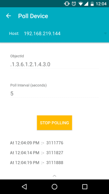 Capture d'écran de l'application SNMP MIB Browser - #8