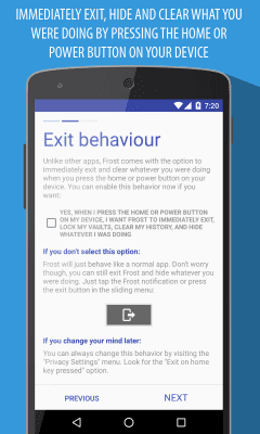 Capture d'écran de l'application Frost Incognito Browser - #5