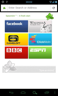Capture d'écran de l'application *Spearmint Legacy Browser* - #1