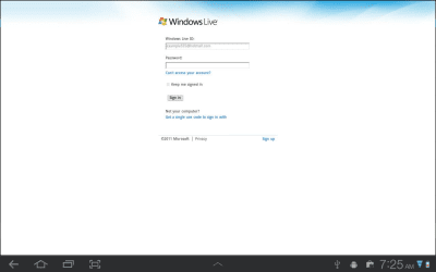 Capture d'écran de l'application Browser for SkyDrive(OneDrive) - #2