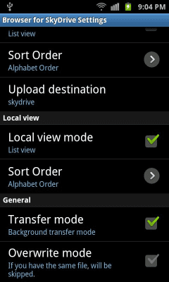 Capture d'écran de l'application Browser for SkyDrive(OneDrive) - #6