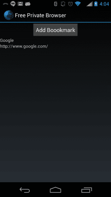 Capture d'écran de l'application Free Private Browser - #4