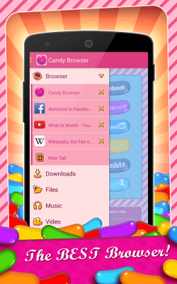 Capture d'écran de l'application Candy Browser for Android - #2