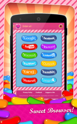 Capture d'écran de l'application Candy Browser for Android - #3