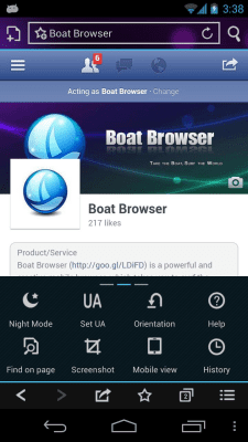 Capture d'écran de l'application Boat Browser Mini - #5