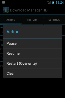 Capture d'écran de l'application Download Manager HD - #3