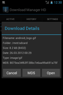 Capture d'écran de l'application Download Manager HD - #4