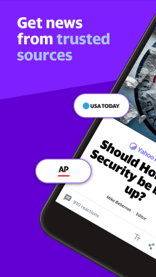 Capture d'écran de l'application Yahoo News - #1