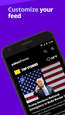 Capture d'écran de l'application Yahoo News - #3