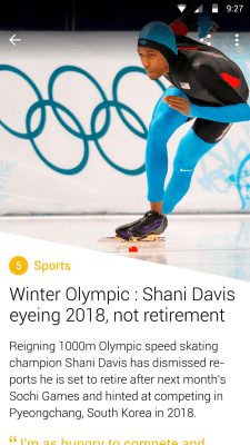 Capture d'écran de l'application Yahoo News Digest - #5