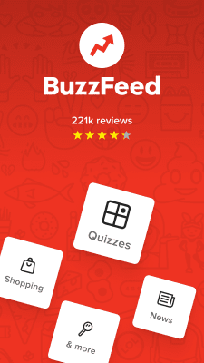 Capture d'écran de l'application BuzzFeed - #1