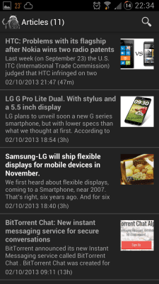 Capture d'écran de l'application OmegaDroid - #3
