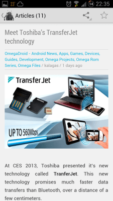 Capture d'écran de l'application OmegaDroid - #5