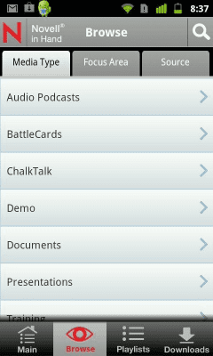Capture d'écran de l'application Novell in Hand - #4