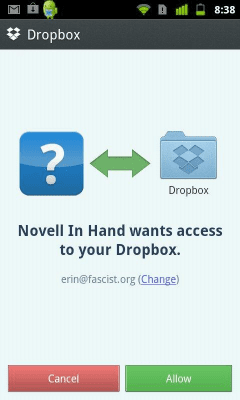 Capture d'écran de l'application Novell in Hand - #6