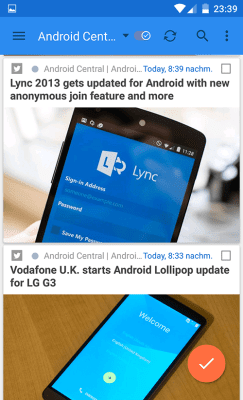 Capture d'écran de l'application gReader | Feedly | News |  RSS - #5