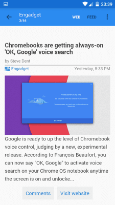 Capture d'écran de l'application gReader | Feedly | News |  RSS - #7