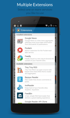 Capture d'écran de l'application News+ | Google News RSS Reader - #5