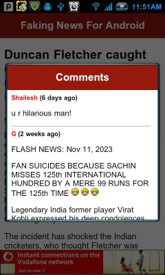 Capture d'écran de l'application Faking News For Android - #4