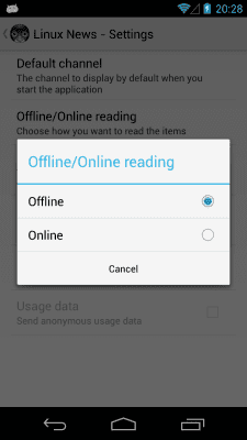 Capture d'écran de l'application Linux News - #4