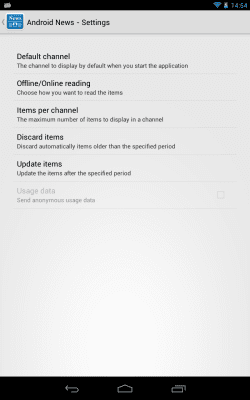 Capture d'écran de l'application Android News - #7