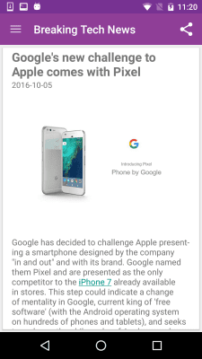 Capture d'écran de l'application Latest Technology News - #3
