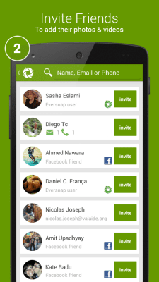 Capture d'écran de l'application Eversnap, événements, mariages - #4