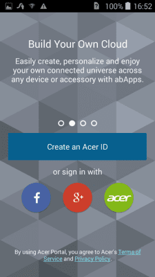 Capture d'écran de l'application AcerCloud Portal - #2