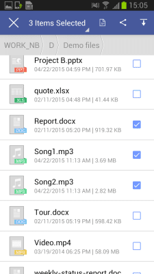 Capture d'écran de l'application abFiles (Acer Remote Files) - #5