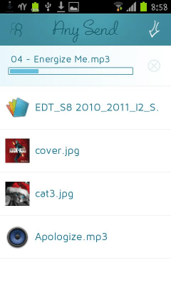Capture d'écran de l'application Any Send - #3
