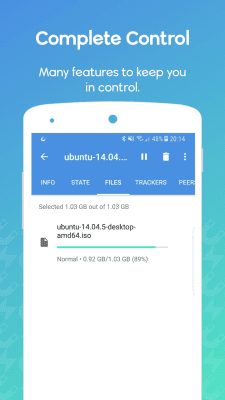 Capture d'écran de l'application WeTorrent - #3