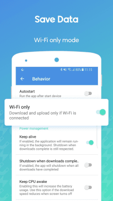 Capture d'écran de l'application WeTorrent - #4