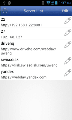 Capture d'écran de l'application My WebDAV(WebDAV Client) - #2