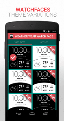 Capture d'écran de l'application Weather Wear Watch Face - #5
