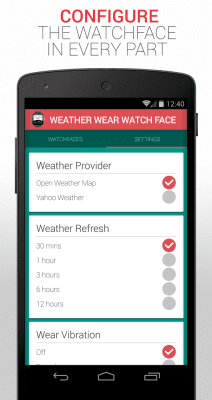 Capture d'écran de l'application Weather Wear Watch Face - #6