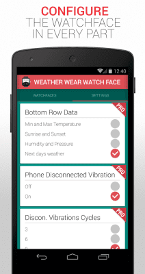 Capture d'écran de l'application Weather Wear Watch Face - #7