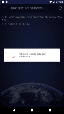 Capture d'écran de l'application SSC Site Status - #5