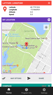 Capture d'écran de l'application Ma position et la boussole, Météo - #3