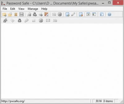 Capture d'écran de l'application Ronys Password Safe - #2