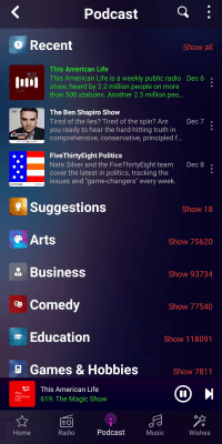 Capture d'écran de l'application Audials Radio - #3