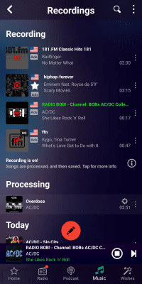 Capture d'écran de l'application Audials Radio - #4