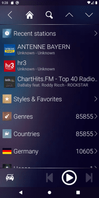 Capture d'écran de l'application Audials Radio - #6