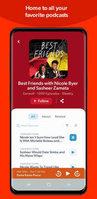Capture d'écran de l'application Stitcher Radio for Podcasts - #5