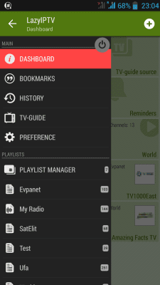 Capture d'écran de l'application LAZY IPTV - #2
