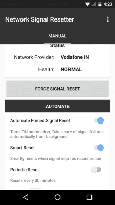 Capture d'écran de l'application Network Signal Resetter Free - #1