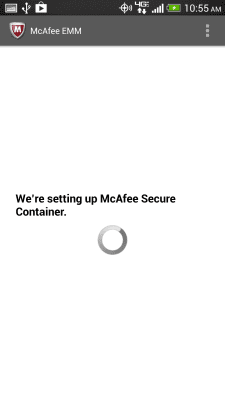 Capture d'écran de l'application McAfee EMM - #4