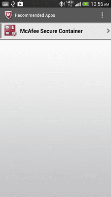 Capture d'écran de l'application McAfee EMM - #6