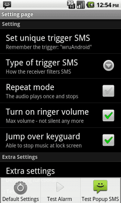 Capture d'écran de l'application Find My Phone (with a SMS) - #4