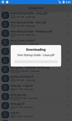Capture d'écran de l'application SpiderOak Groups - #5