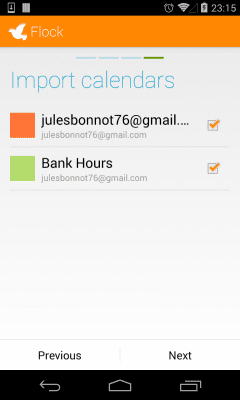 Capture d'écran de l'application Flock - #5